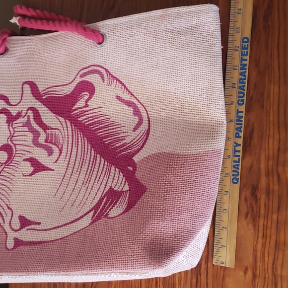 NWT Paradise Bags Beautiful Pink 🩷 beach ⛱️  Tote - Picture 11 of 17